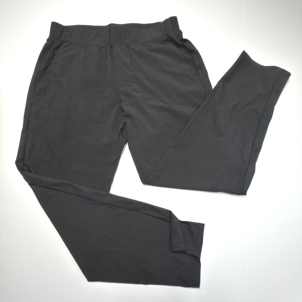 Quince Performance Travel Pants Women's Small Black Stretch Straight Leg Pull-On